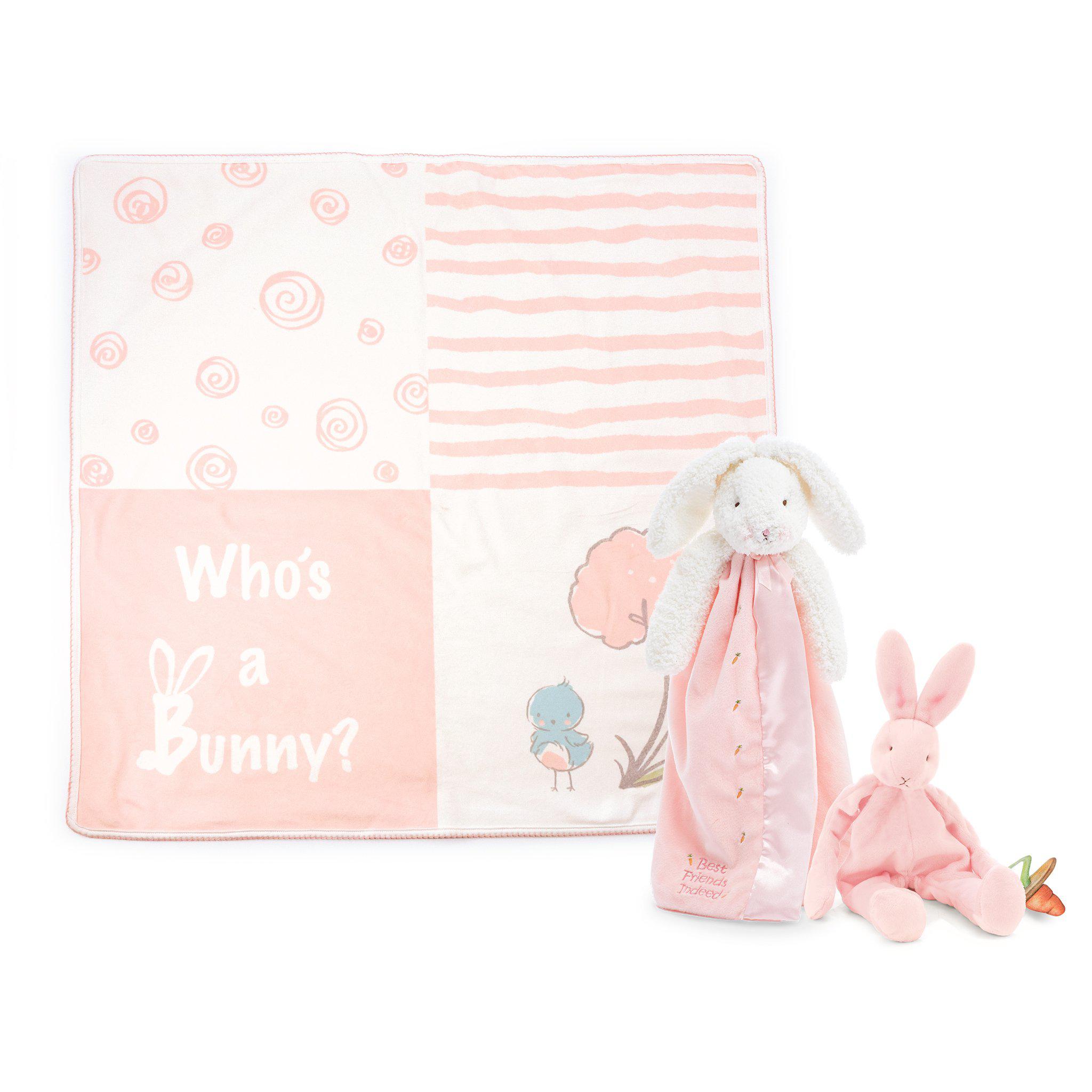 RETIRED - Blossom Bunny Lovies On-The-Go Baby Gift Set