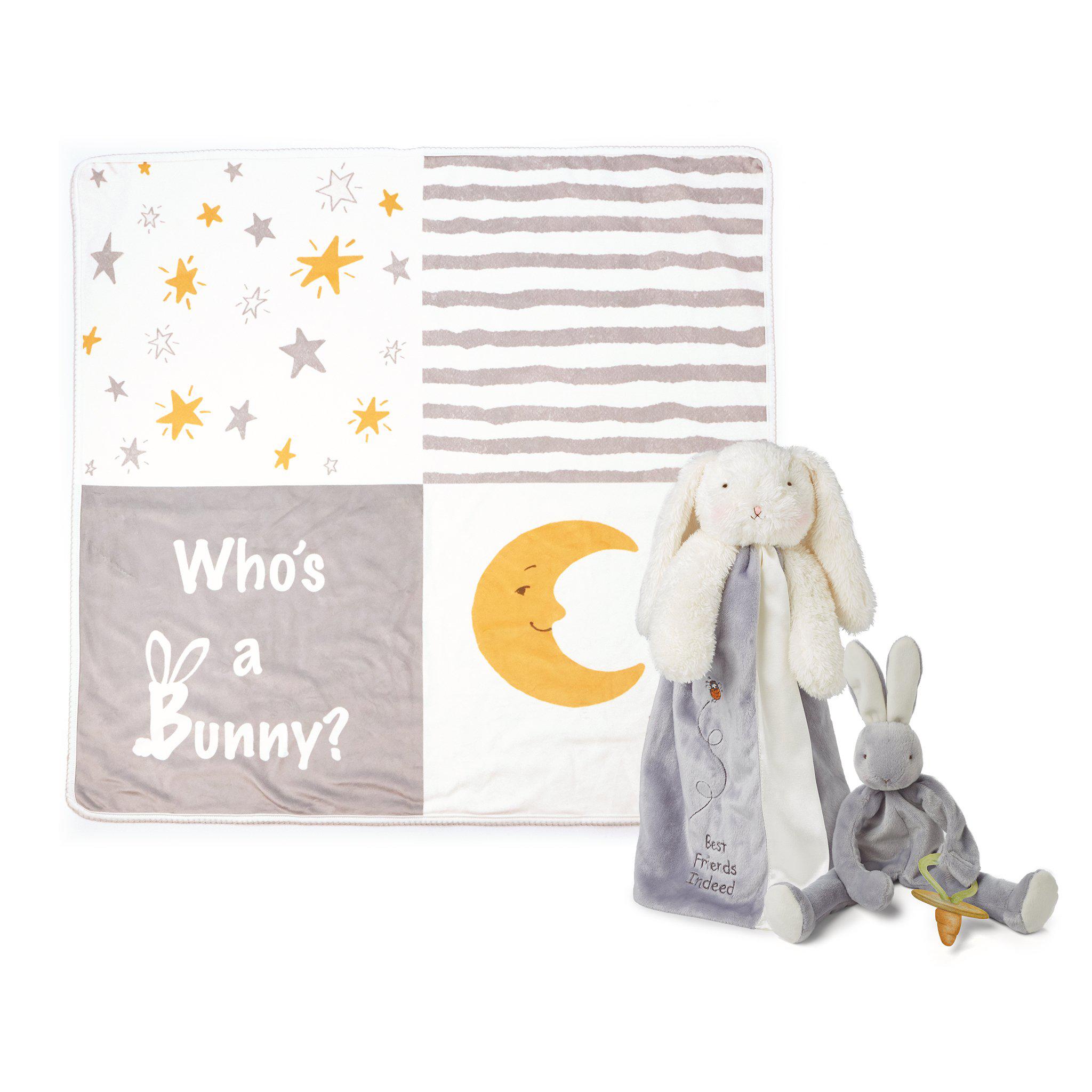 RETIRED - Bloom Bunny Lovies On-The-Go Baby Gift Set