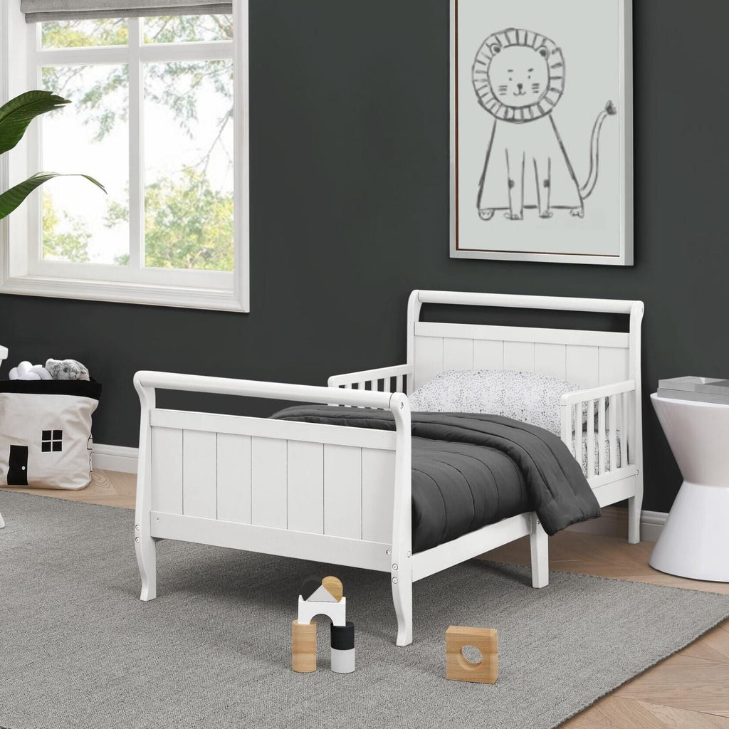 Wood Sleigh Toddler Bed
