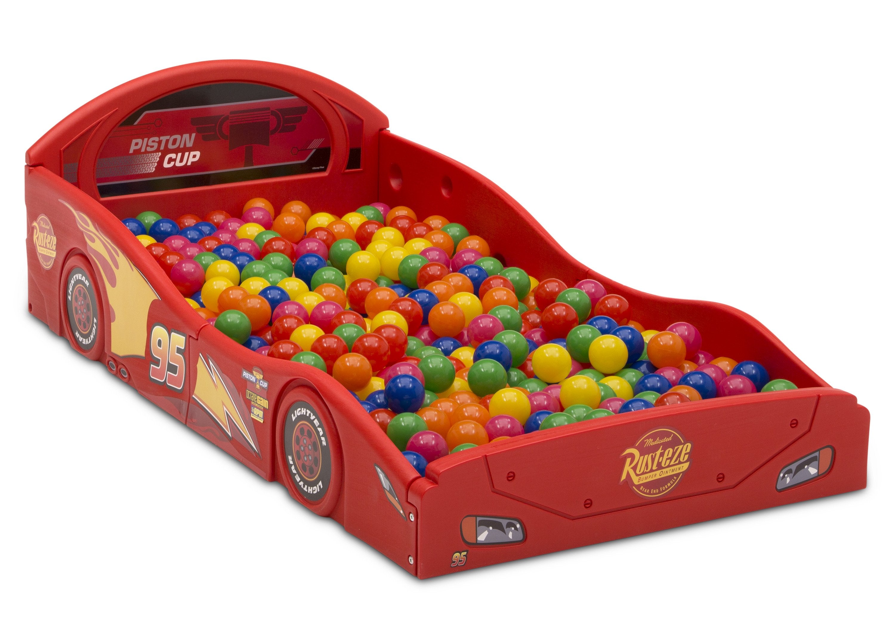 Cars Lightning McQueen Plastic Sleep and Play Toddler Bed