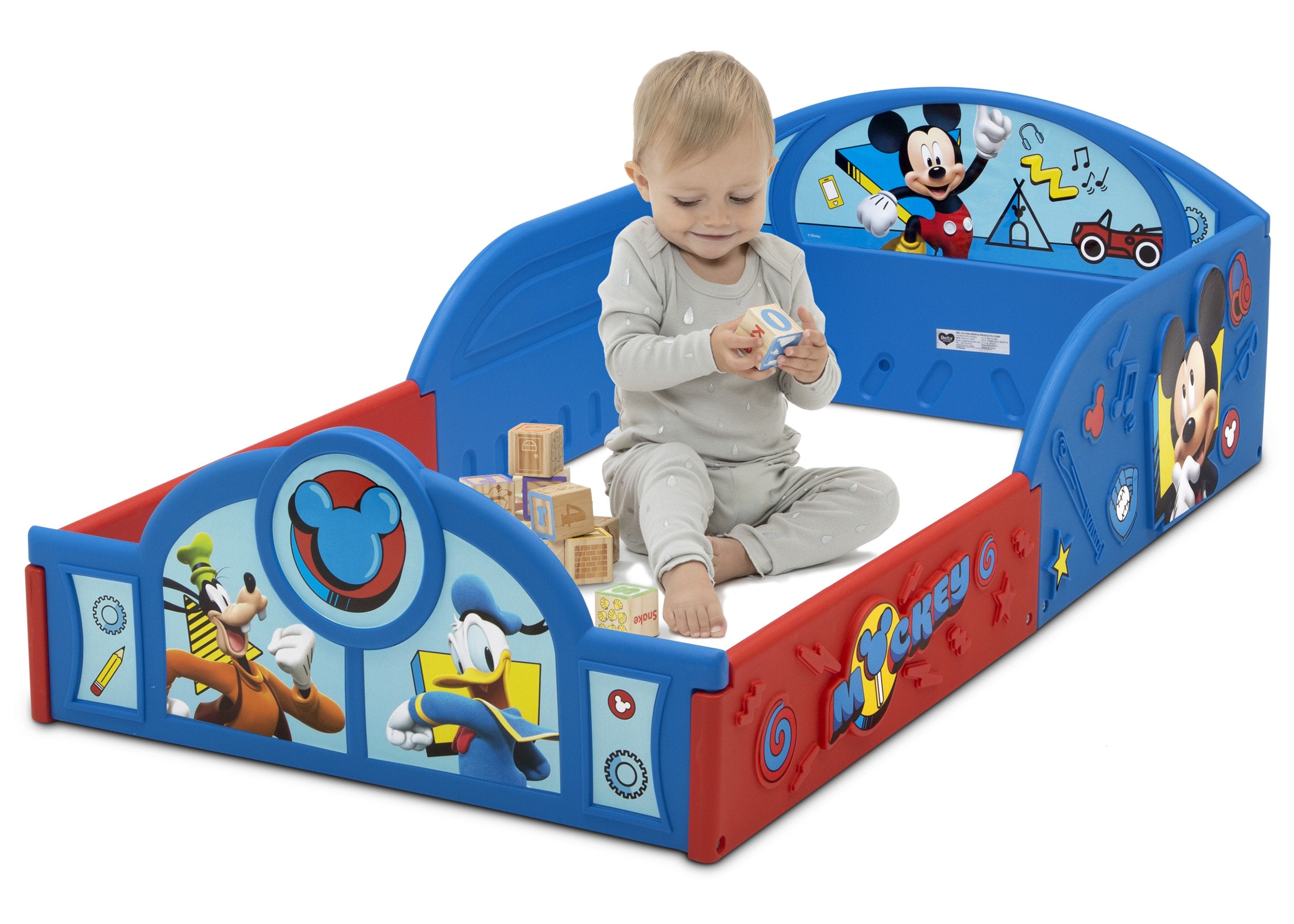 Mickey Mouse Plastic Sleep and Play Toddler Bed