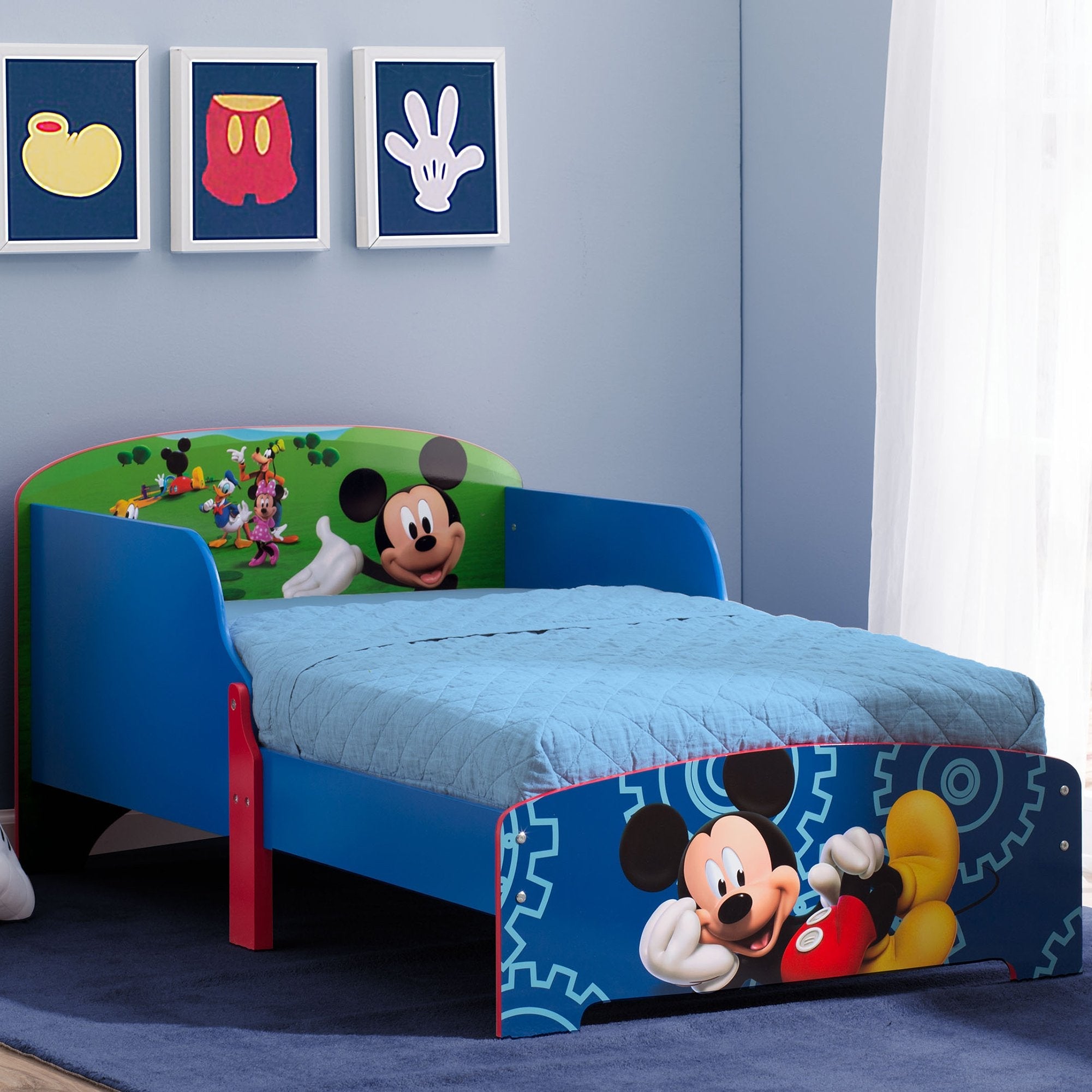 Mickey Mouse Wood Toddler Bed