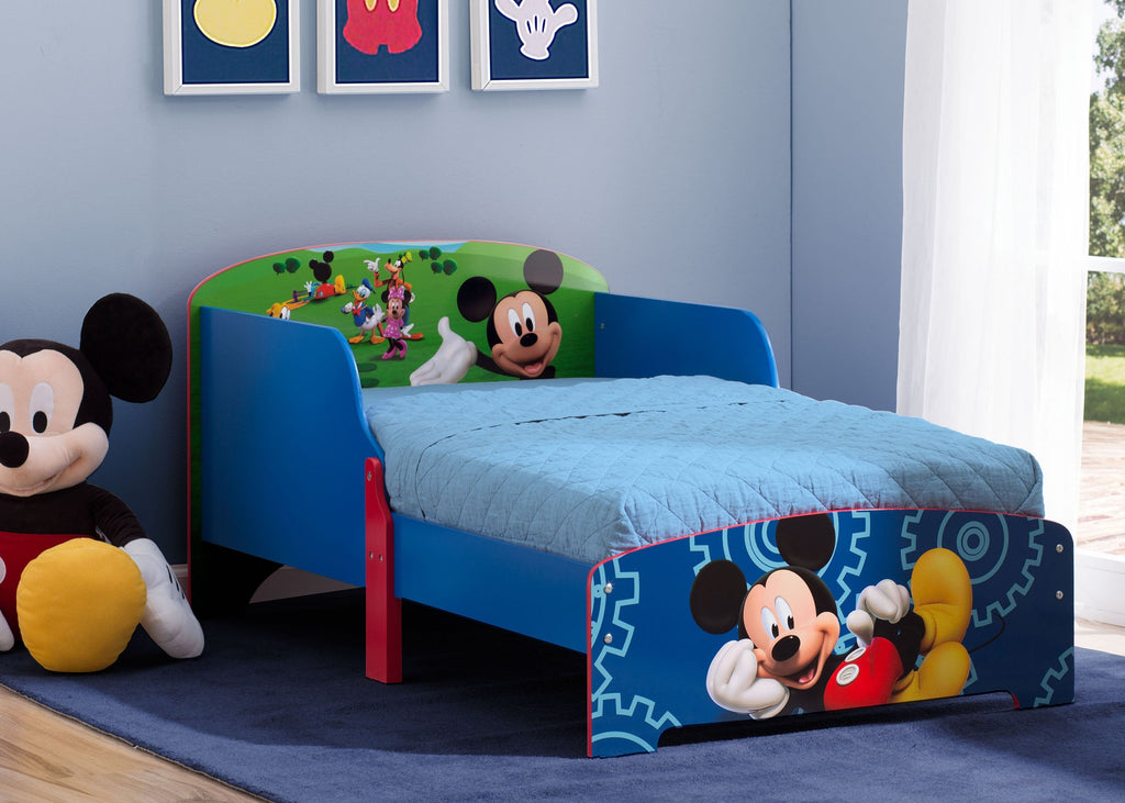 Mickey Mouse Wood Toddler Bed