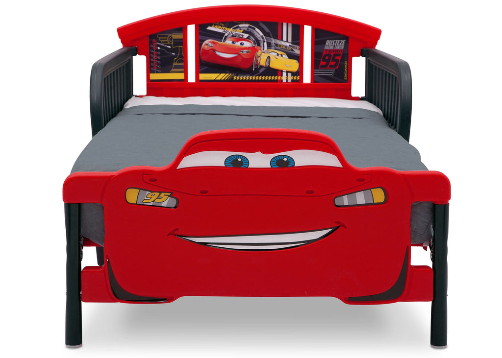 Cars 3D-Footboard Toddler Bed
