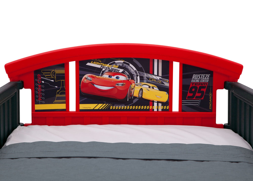 Cars 3D-Footboard Toddler Bed
