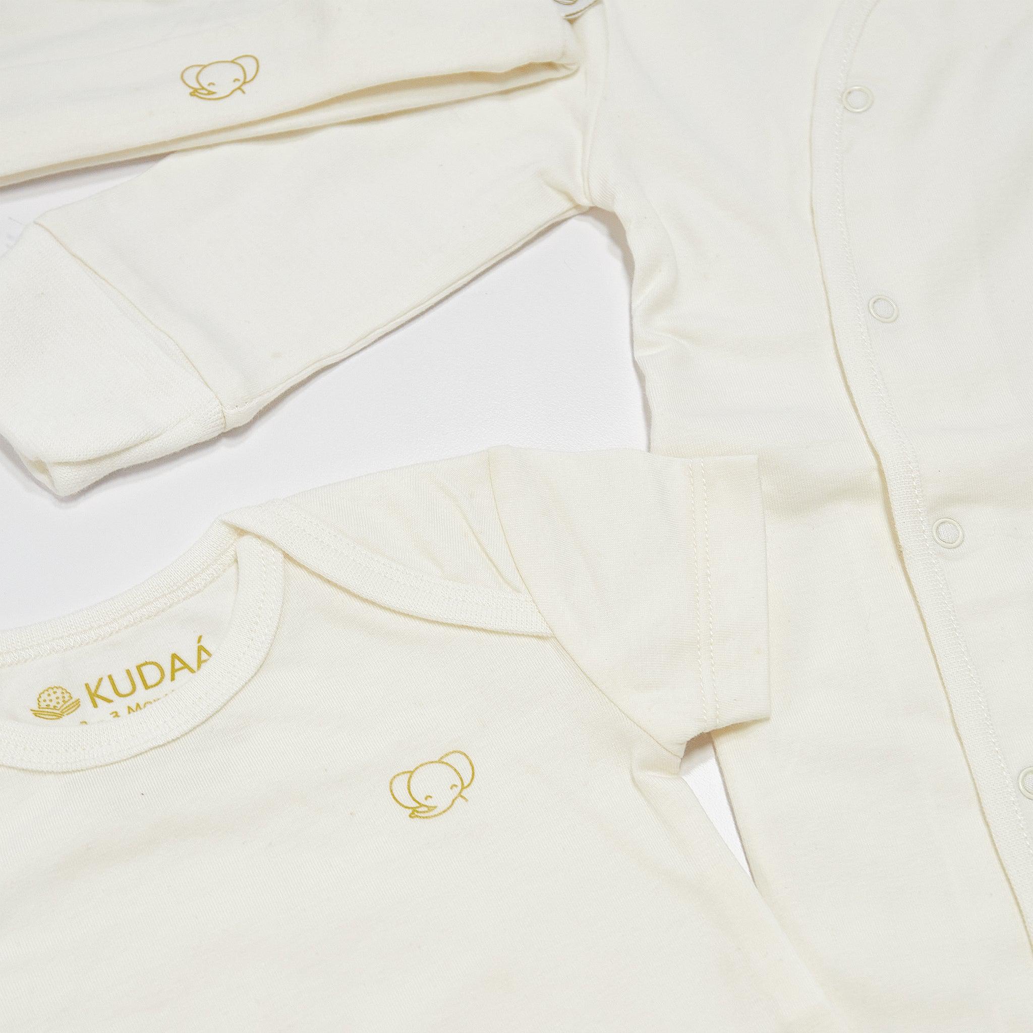 RETIRED - Organic White Baby Bundle Gift Set
