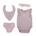 RETIRED - Kudaa Organic Frilly Gift Set - Wood Rose