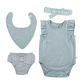RETIRED - Kudaa Organic Frilly Gift Set - Bay Blue